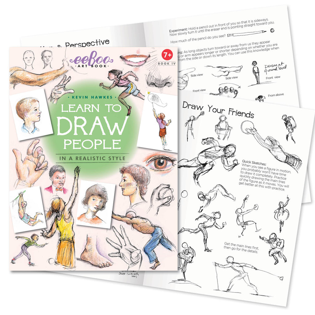 (Art Book 4) Learn to Draw People with Kevin Hawkes, by eeBoo