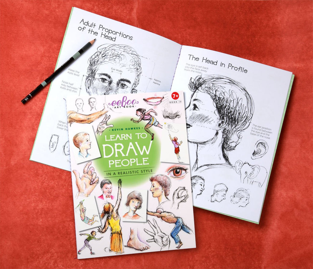 (Art Book 4) Learn to Draw People with Kevin Hawkes, by eeBoo