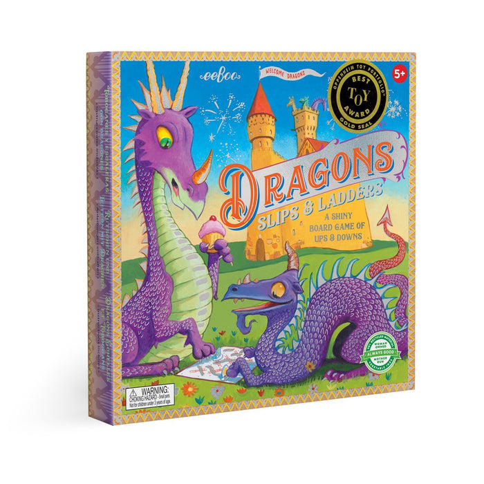 Dragons Slips & Ladders Board Game, by eeBoo