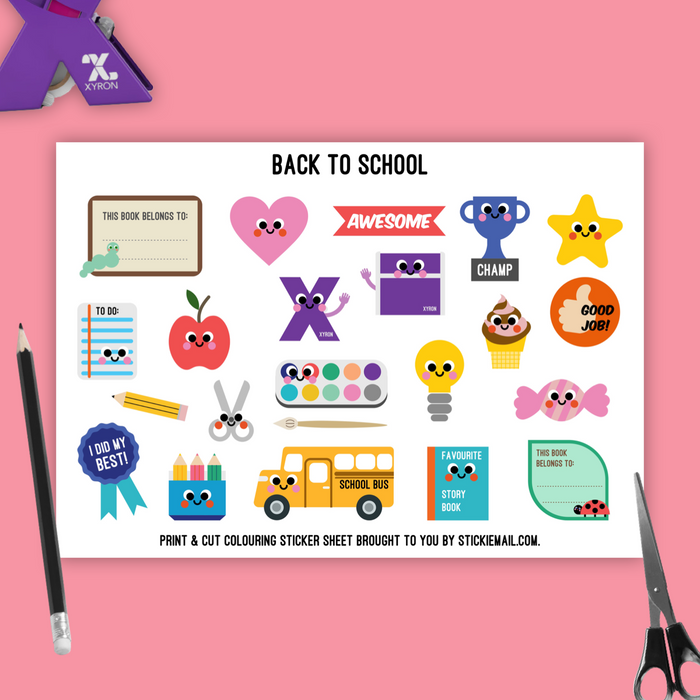 Back To School (2017) - Colouring Printable