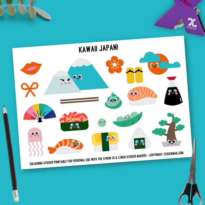 Kawaii Japan (2017) - Colouring Printable