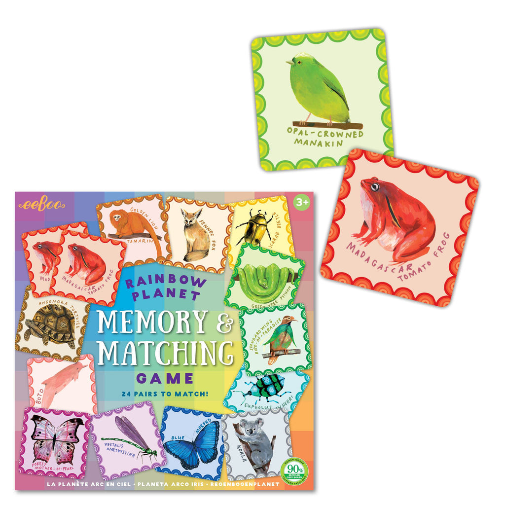 Rainbow Planet Memory & Matching Game, by eeBoo