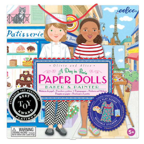 A Day in Paris: Paper Dolls Set, by eeBoo