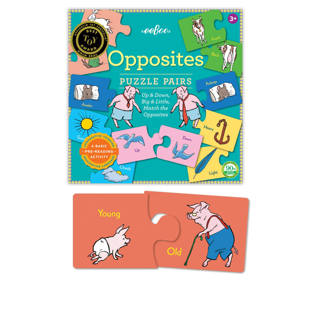 Opposites Puzzle Pairs, by eeBoo