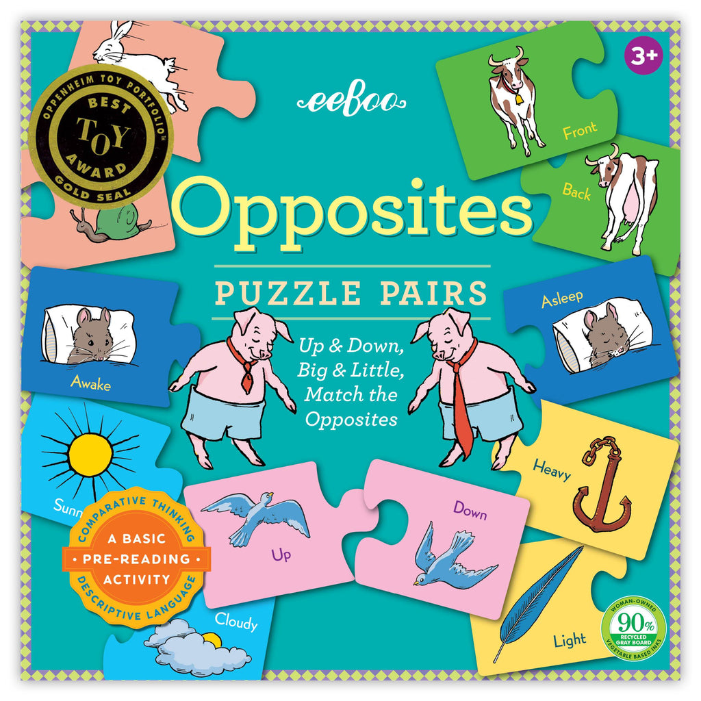 Opposites Puzzle Pairs, by eeBoo