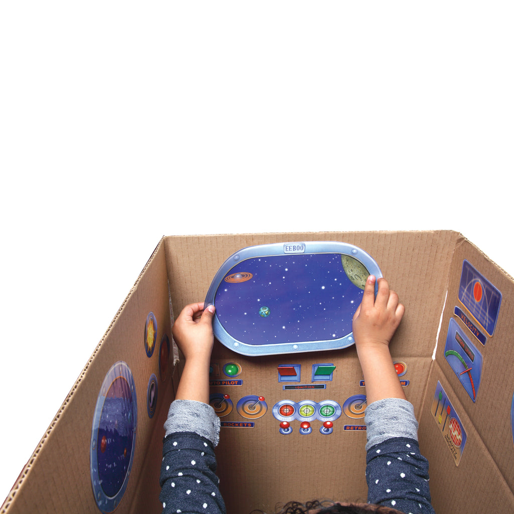 Pretend Play Stickers - Spaceship, by eeBoo