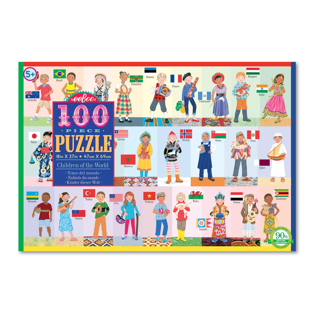 Children of the World 100pc Puzzle, by eeBoo