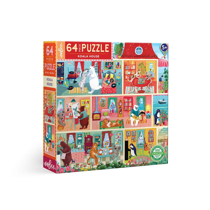 Koala House 64 Piece Puzzle, by eeBoo