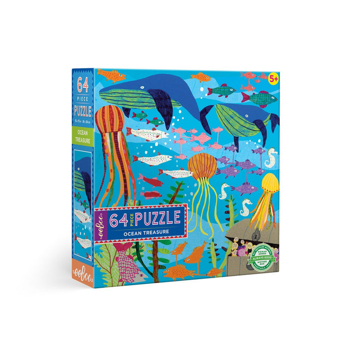 Ocean Treasure 64pc Puzzle, by eeBoo