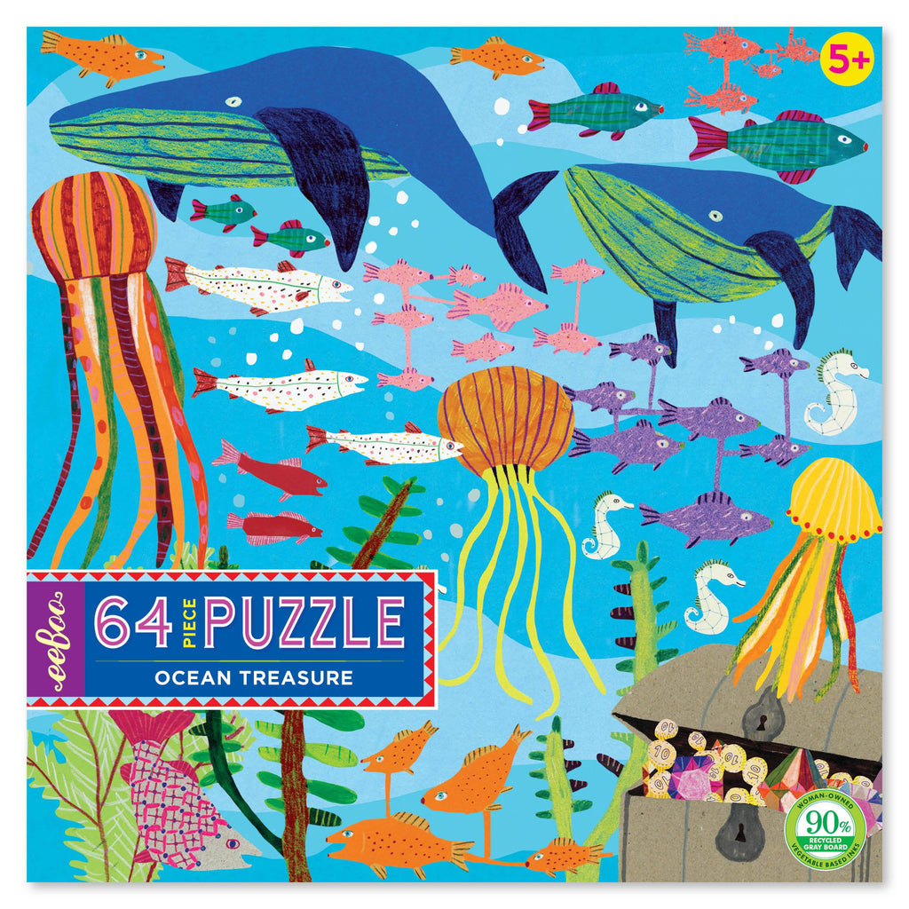 Ocean Treasure 64pc Puzzle, by eeBoo