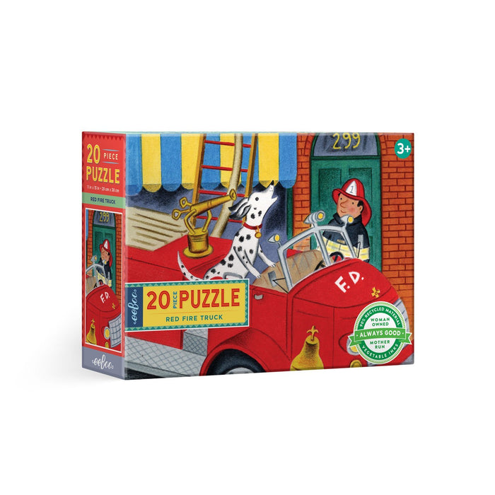 Red Fire Truck 20pc Big Puzzle, by eeBoo