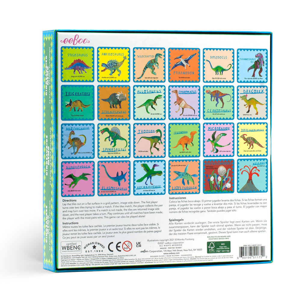 Shiny Dinosaur - Matching & Memory Game, by eeBoo