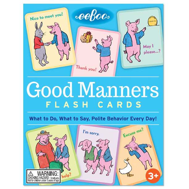Good Manners Conversation Cards, by eeBoo