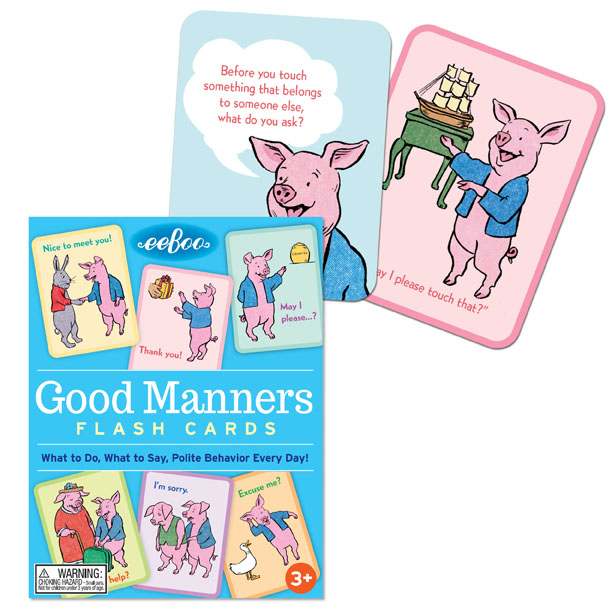 Good Manners Conversation Cards, by eeBoo