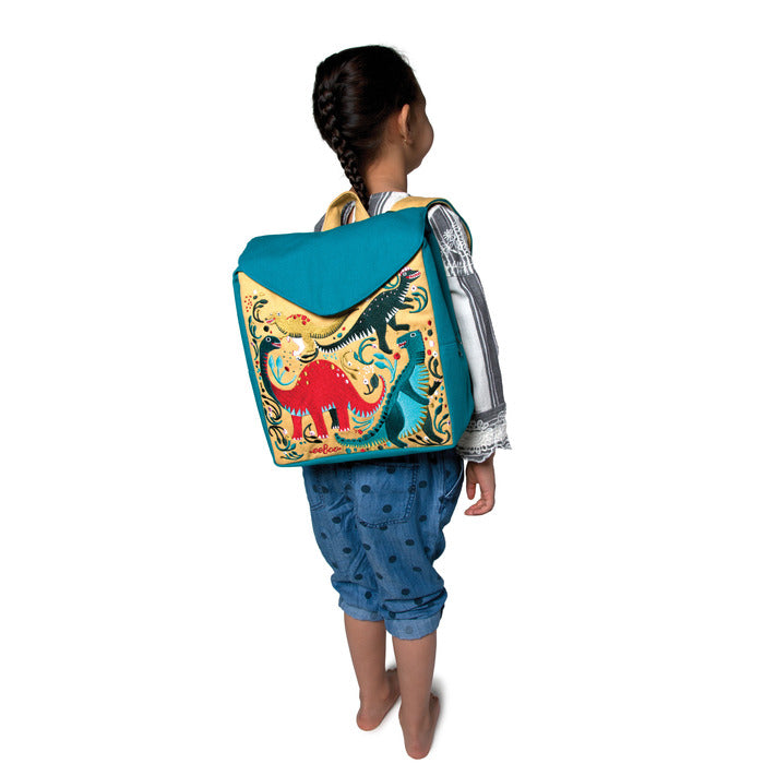 Dinosaur Party Large Kids Backpack with Side Pockets