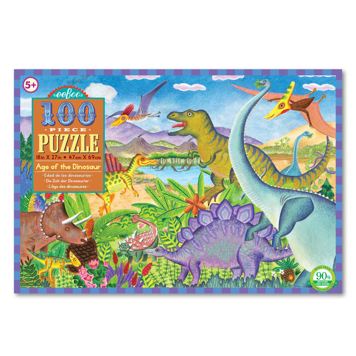 Age of the Dinosaur 100pc Puzzle, by eeBoo