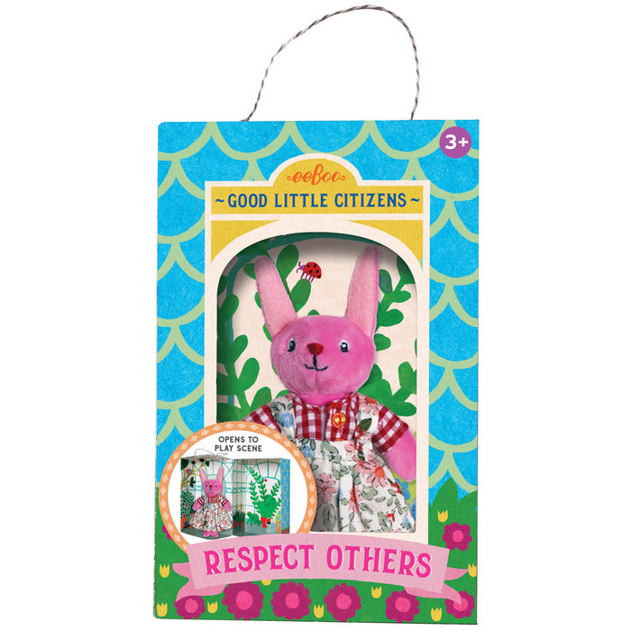 Good Little Citizen, Respect Others, Bunny Plush Toy, by eeBoo