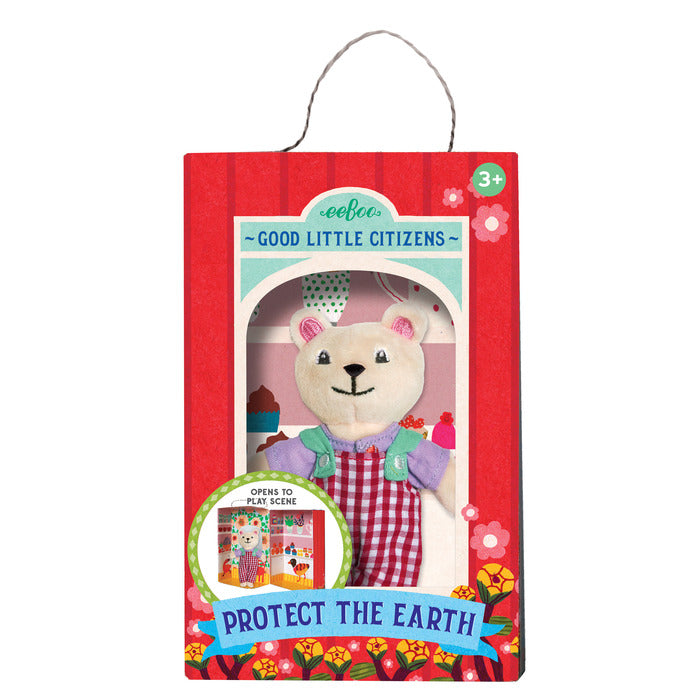 Good Little Citizen, Protect The Earth, Polar Bear Plush Toy, by eeBoo