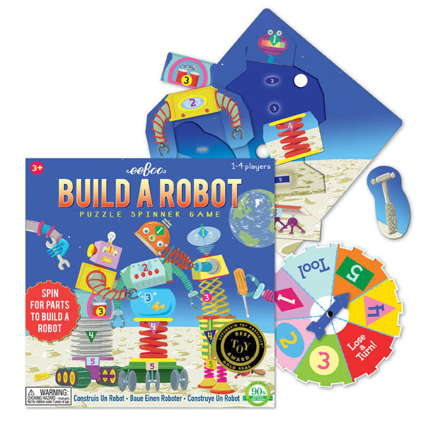 Build A Robot Spinner Game, by eeBoo