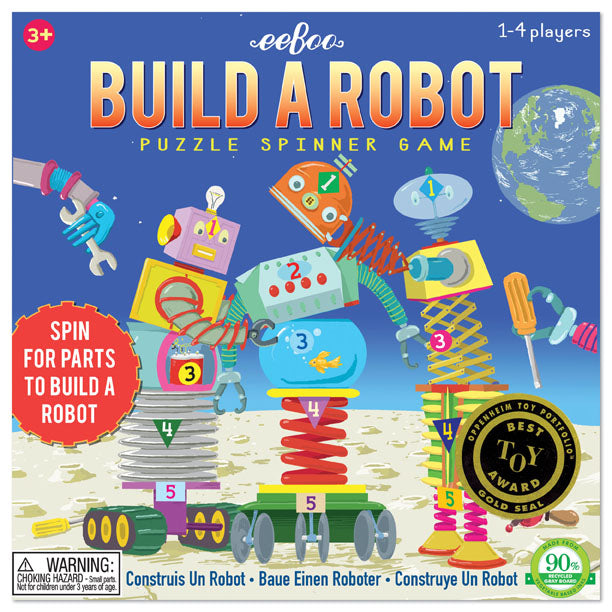 Build A Robot Spinner Game, by eeBoo