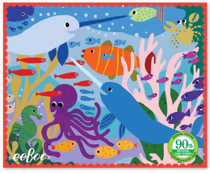 Narwhal and Friends 36pc Mini Puzzles, by eeBoo