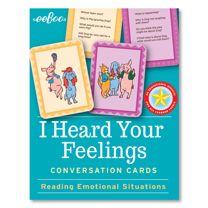 I Heard Your Feelings Conversation Cards, by eeBoo